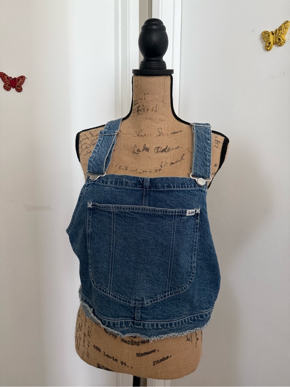 Lee Blue Denim Overall Tank Top